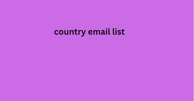 country email list