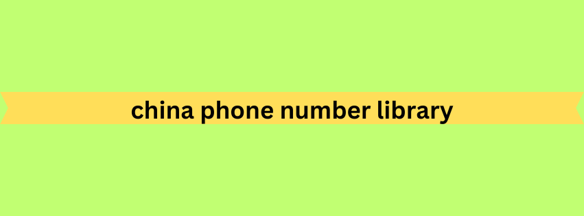 china phone number library