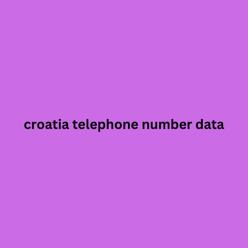 croatia telephone number data