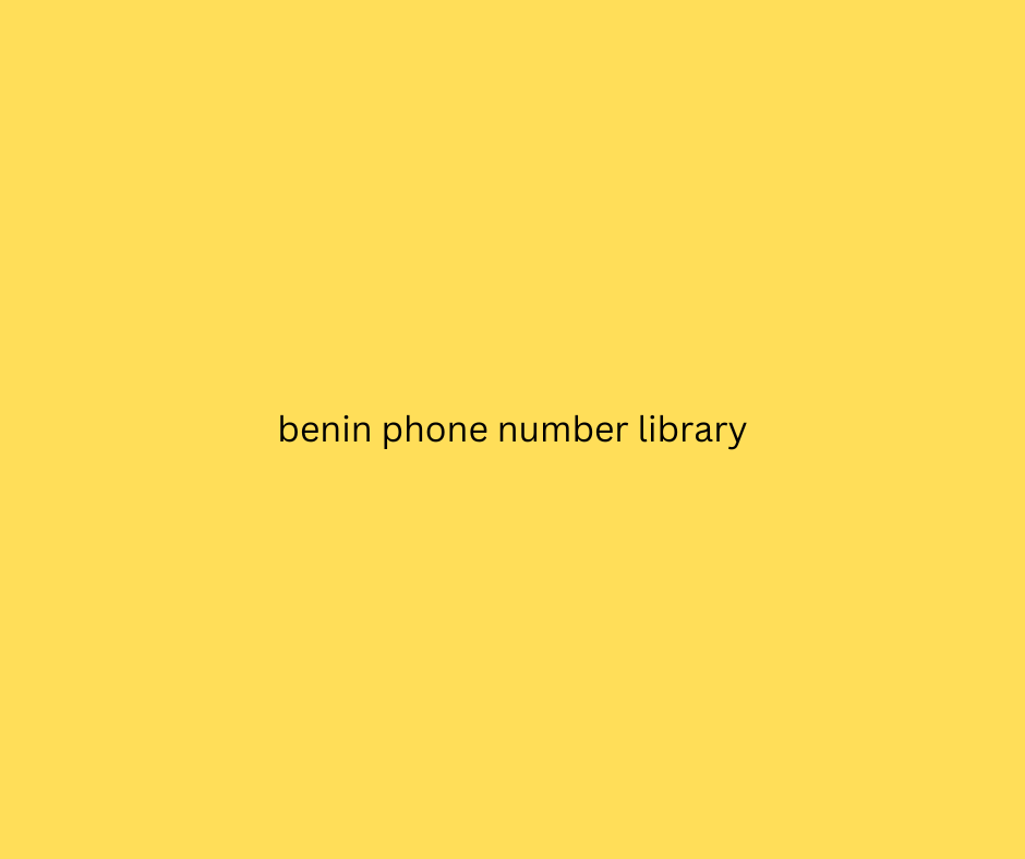 benin phone number library