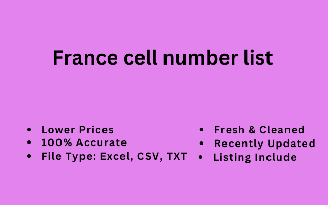 France cell number list