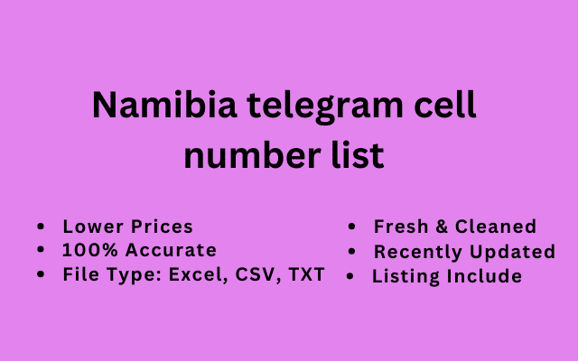 Namibia telegram cell number list