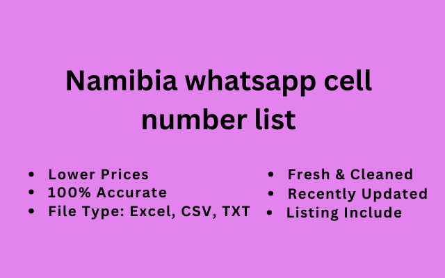 Namibia whatsapp cell number list