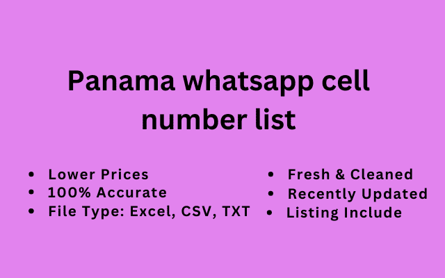 Panama whatsapp cell number list