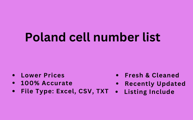 Poland cell number list