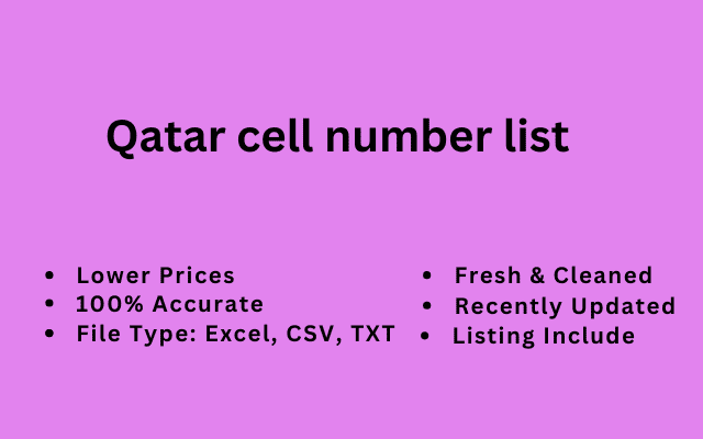 Qatar cell number list